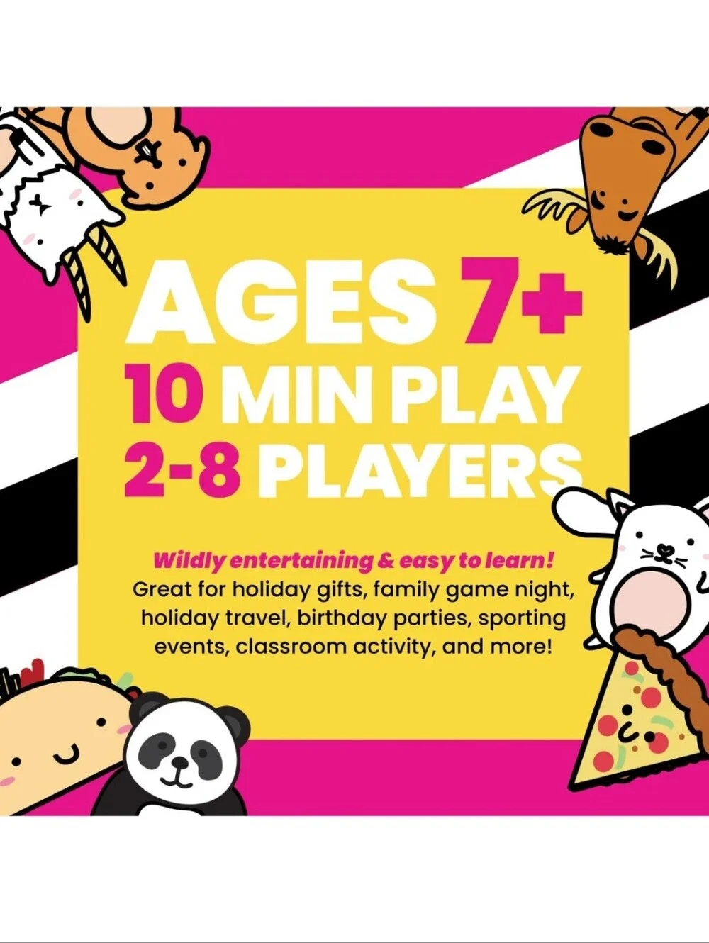 Taco Cat Goat Cheese Pizza Card Game - Yellow